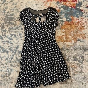 Black dress with skulls